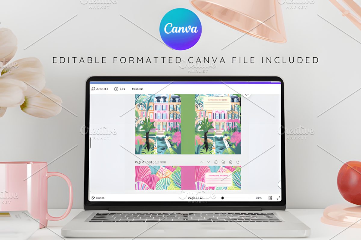 Preppy KDP Composition Notebook, a Social Media Template by Coco Bloom (Photo 6 of 6)