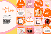 Bold Canva Instagram Post Templates, a Social Media Template by Kurly Creative (Thumbnail 2 of 9)