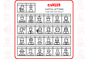 Career Alphabet - Dingbat Font, a Symbol Font by WADLEN (Thumbnail 2 of 7)