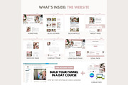 Systeme.io Blush Branding Blog, a Landing Page Template by Hayley's Digital Hub (Thumbnail 2 of 10)