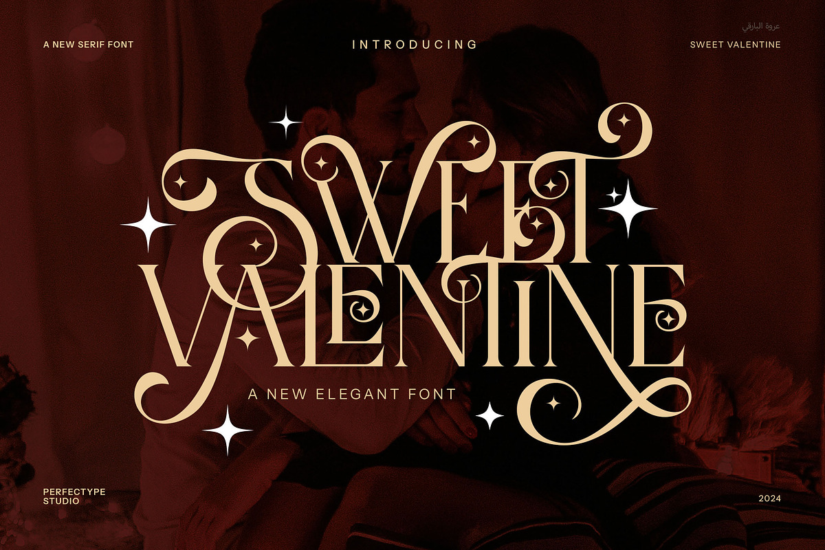 Sweet Valentine Stylish Serif Font, a Serif Font by Perfectype (Photo 1 of 8)