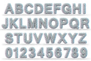 Uppercase furry white font, a Background Graphic by 3D Graphics Shop (Thumbnail 2 of 3)