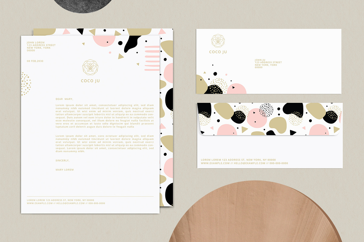 Business Branding kit – COCO, a Stationery Template by Pixejoo (Photo 5 of 10)