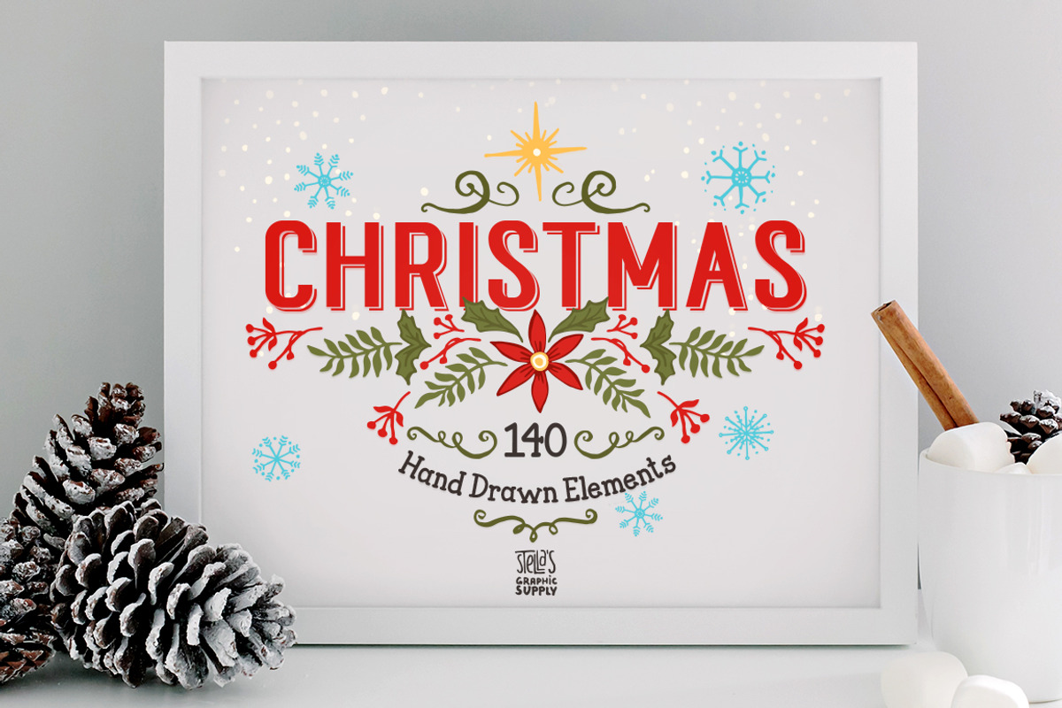 Christmas Holiday White Frame Image, a Product Mockup by White Turquoise Co. (Photo 2 of 2)