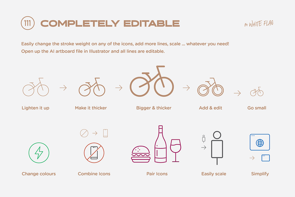 Hotel Icon Set - 111 Line Icons, an Outline Icon by White Flag (Photo 3 of 7)