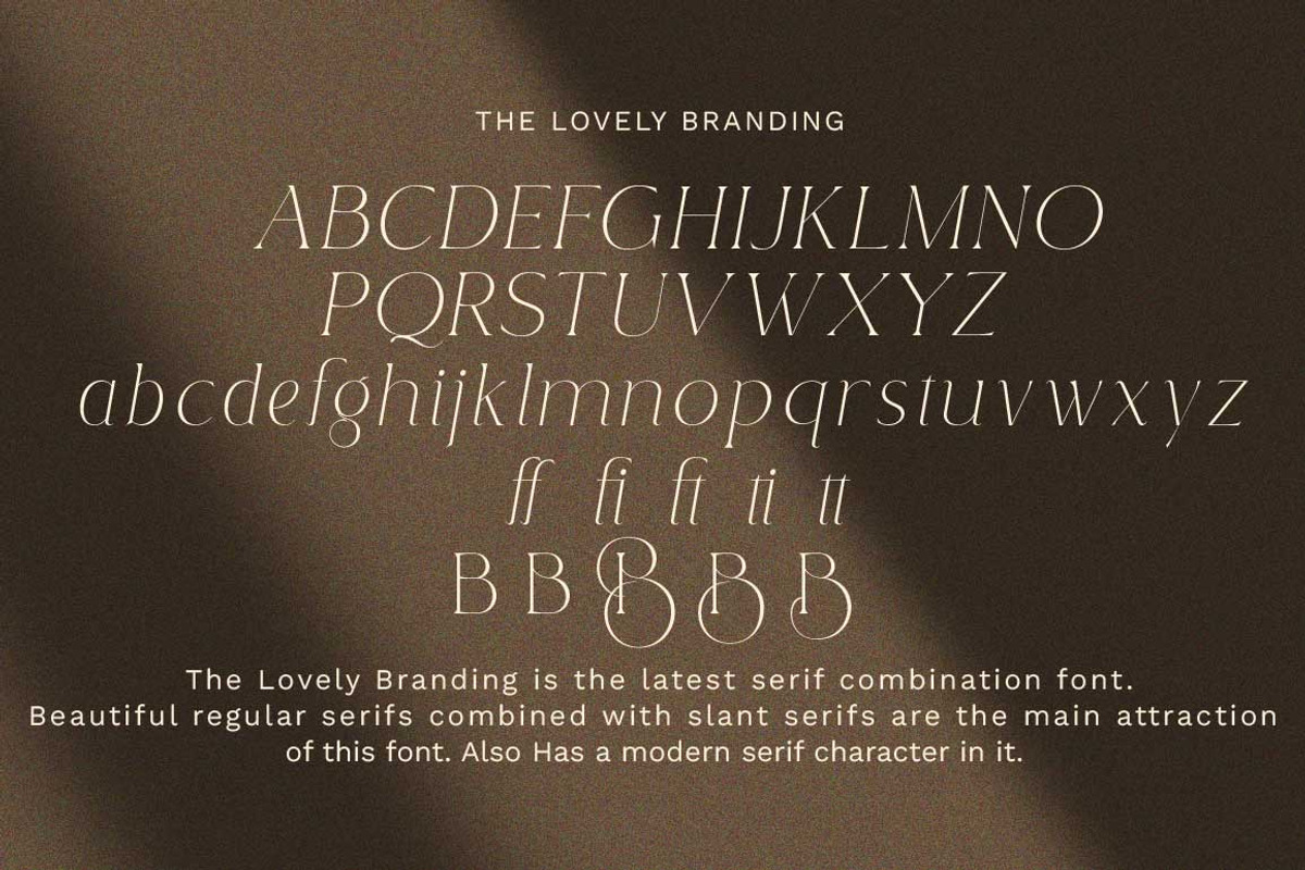 Lovely Branding, a Font by Lucky Type (Photo 18 of 18)