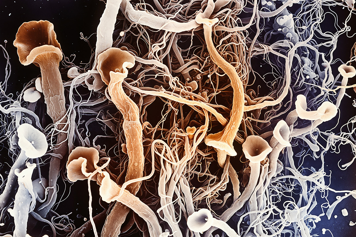 72 Microscopic Fungi Backgrounds, a Background Graphic by h.utomo (Photo 12 of 72)