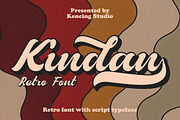 Kindan - Retro Font, a Handwritten Font by Pixel Picasso Studio (Thumbnail 1 of 15)
