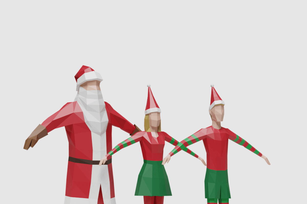 Santa & Helpers, a Characters & Person 3D Model by Studio Ochi (Photo 7 of 13)
