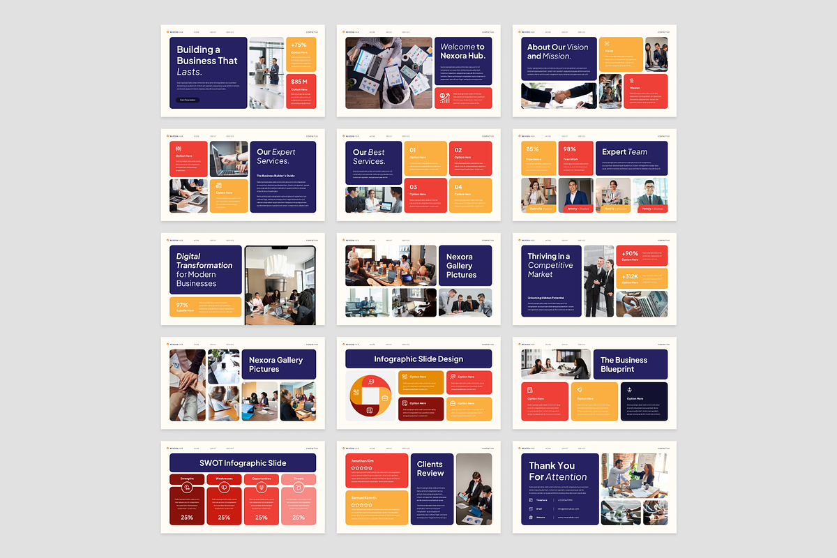 Business Multipurpose Presentation, a Presentation Template by Annora Studio (Photo 3 of 7)