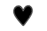 Stitched Heart Silhouette Vector Bun, an Illustration by Designs_River (Thumbnail 31 of 41)