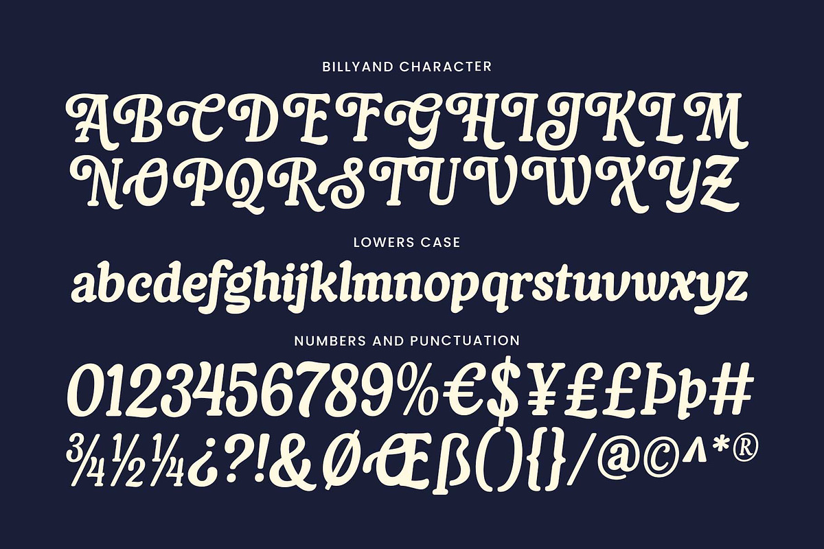 Vintage Bold Font - Billyand, a Font by Arterfak Project (Photo 13 of 15)