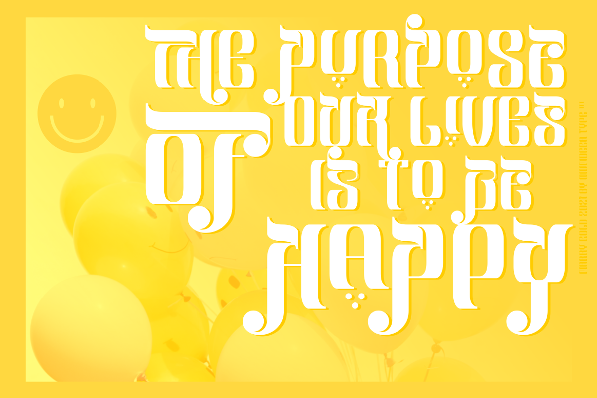 Marry Gold, a Font by inumocca_type (Photo 4 of 11)