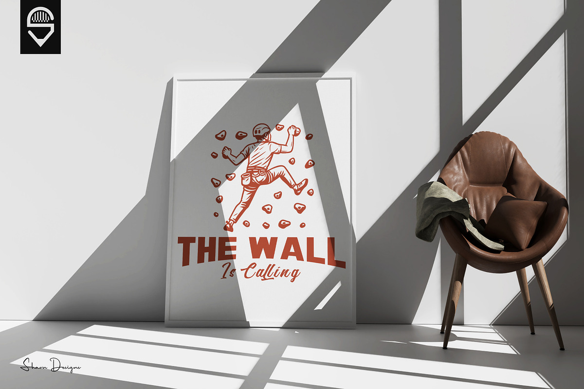 Rock Climbing Vector T-shirt Design, a Sport Illustration by shaondesigns (Photo 4 of 5)