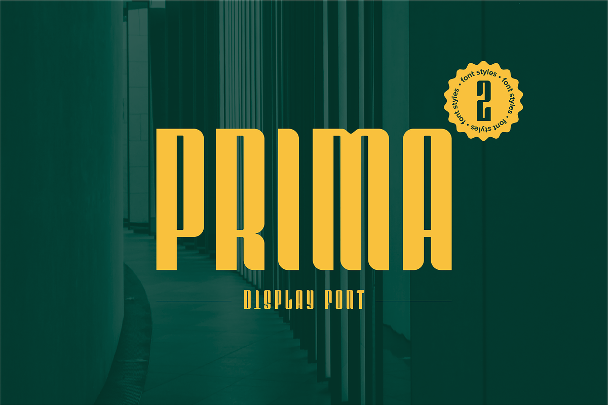 Prima | Display Font, a Font by Glyph44 (Photo 1 of 7)