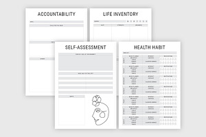 Life Self Help Planners InDesign