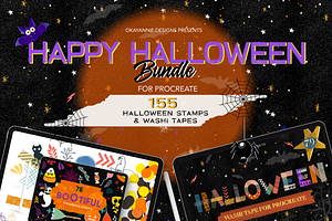 Happy Halloween Procreate Bundle