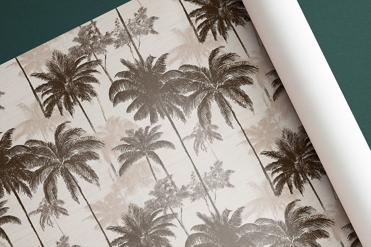 VINTAGE PALM TREES Seamless Pattern, a Pattern Graphic by AYAKA Studio Co. (Photo 4 of 10)