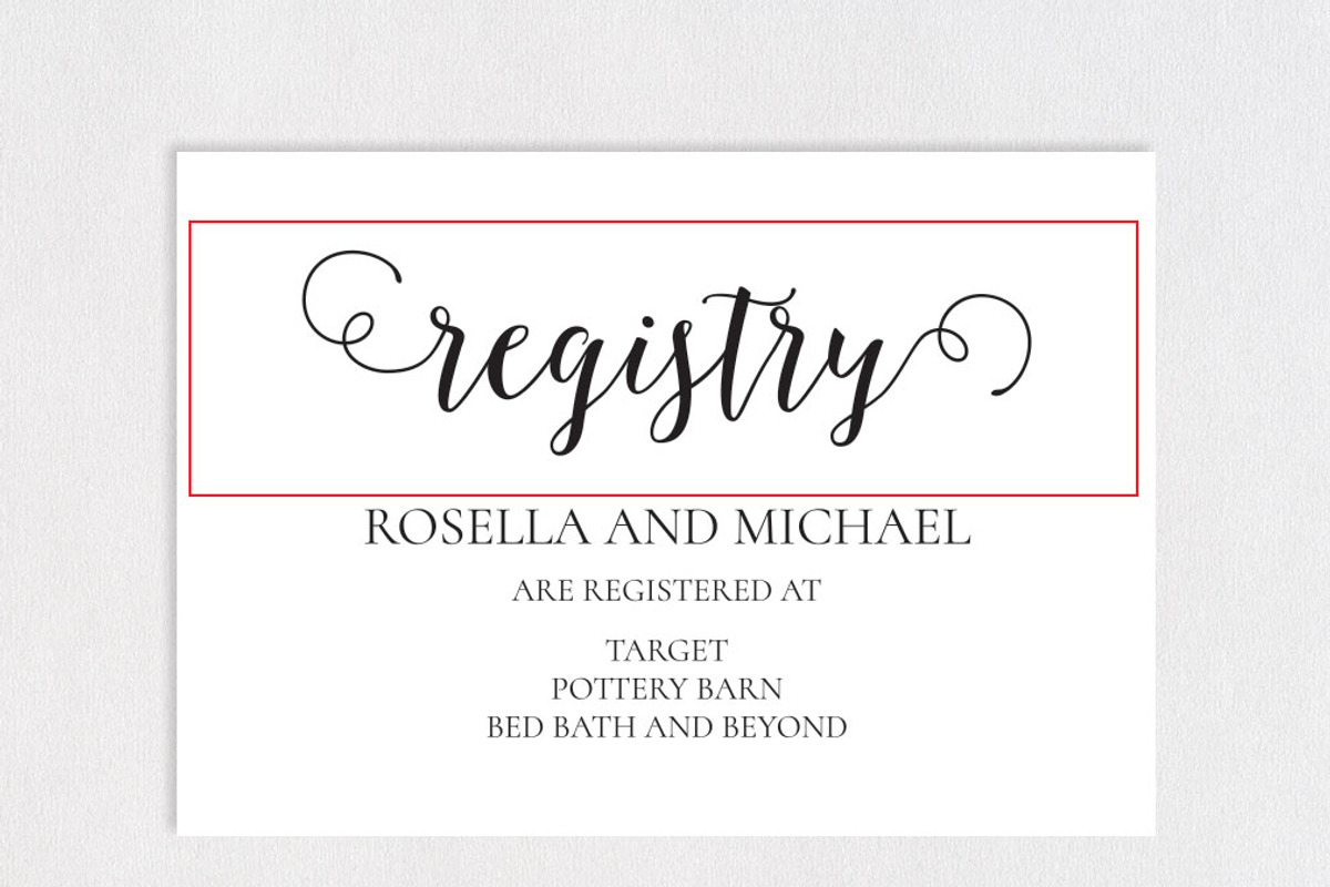 Registry Cards Editable SHR460, an Invitation Template by Shafura_Wedding (Photo 5 of 5)