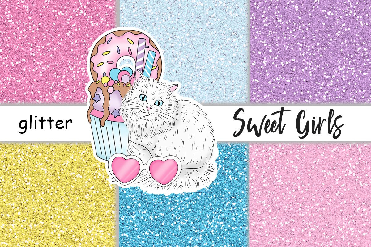 Sweet Girl Glitter, a Texture Graphic by GlamArtZhanna (Photo 3 of 3)