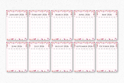 2026 Canva Flower Calendar Template, a Card Template by Snapybiz (Thumbnail 3 of 10)