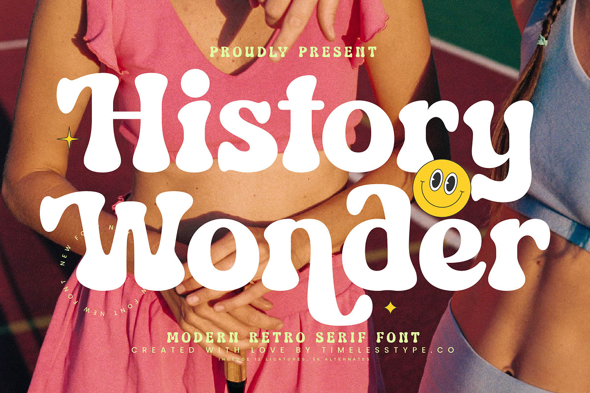 History Wonder Modern Retro Serif, a Serif Font by timelesstype.co (Photo 1 of 20)