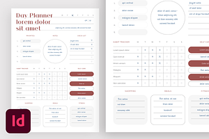Creative Daily Planner, a Stationery Template by Filip Studio