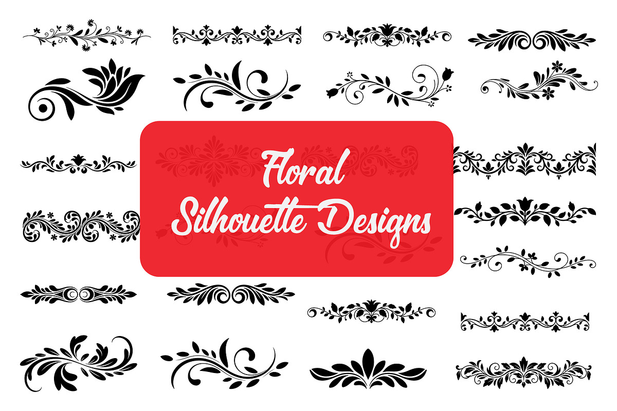 Ornamental Floral Silhouette, a Decorative Illustration by himelgfx (Photo 1 of 18)