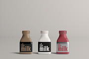Milk Bottle Mock-Up 2 (Small), a Packaging Mockup by AY Mock-Ups (Thumbnail 9 of 11)