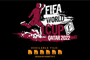 FIFA World Cup Qatar 2022 Football, a Sport Illustration by Vignette.IT (Thumbnail 1 of 3)