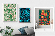 Pattern Wall Art Printable Set, a Wallpaper Graphic by Helospace (Thumbnail 5 of 10)