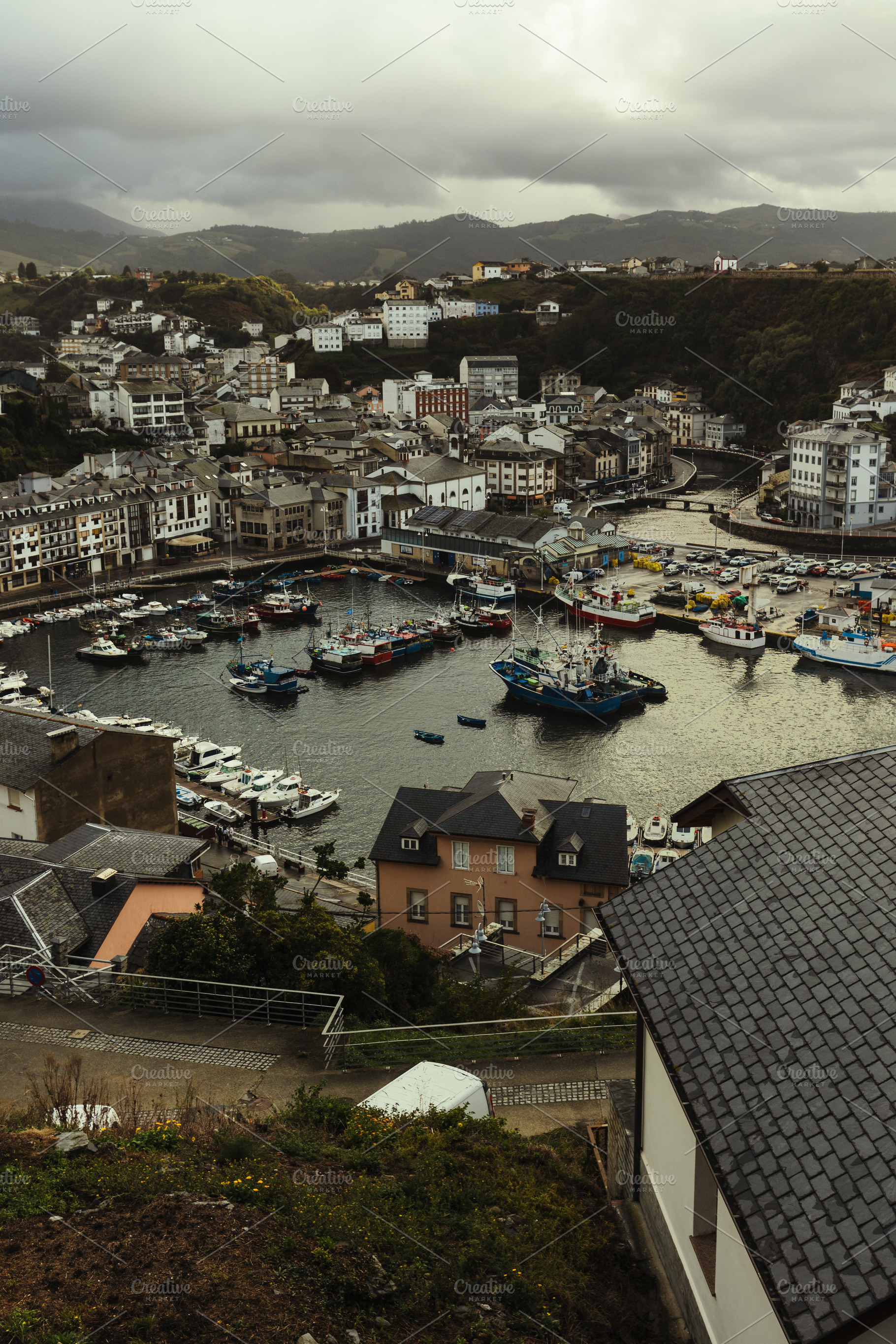 Fishing Port in a European Coastal V, a Background Photo by Perpis