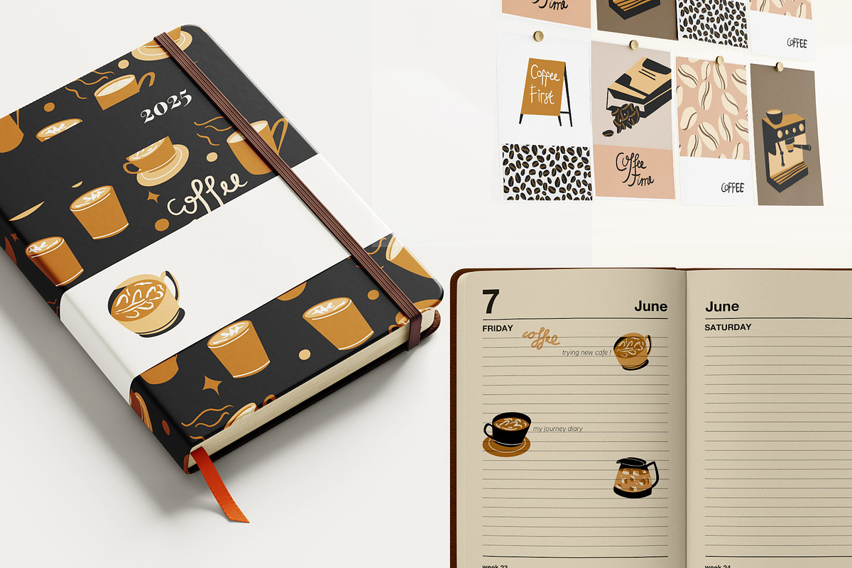 PRO - Playful Coffee Vector Kit, an Object Graphic by lilovwishes (Photo 5 of 5)