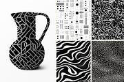 41 seamless black white mix pattern, a Pattern Graphic by ARTOZEN DIGITAL (Thumbnail 2 of 14)