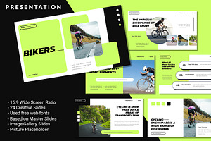 Bikers Sport Community Powerpoint, a Presentation Template by Robs Daily Design