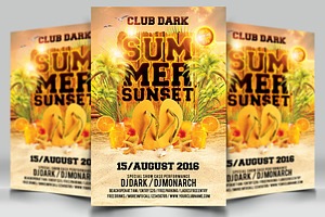 Summer Sunset Flyer