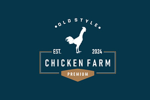 livestock design logo chicken farm, a Branding & Logo Template by Maylianaw28