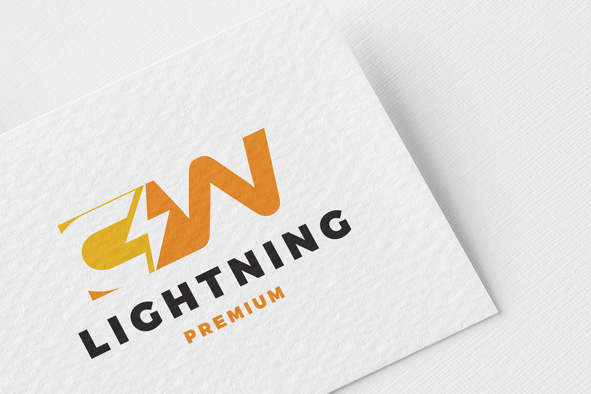 Initial Letter CW Lightning Logo, a Branding & Logo Template by mesuka (Photo 1 of 2)