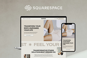 Squarespace Template for Coach