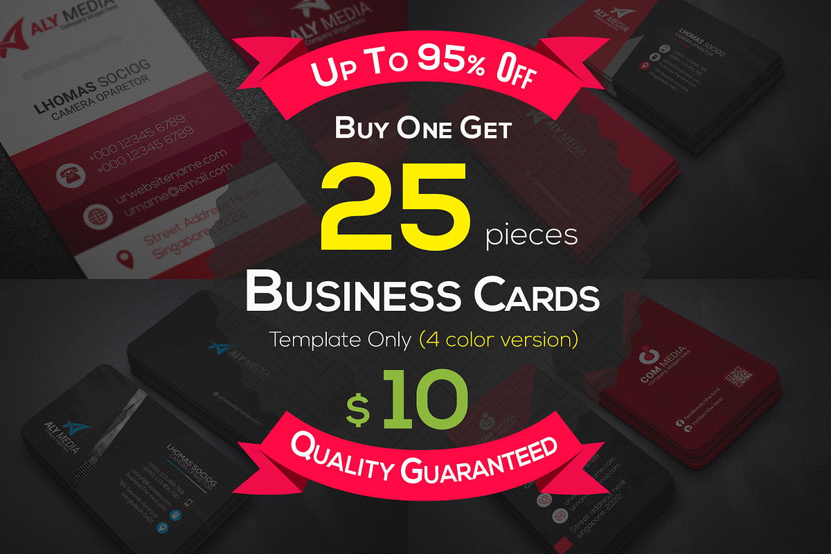 25 Business Cards Bundle, a Business Card Template by Genereux Art (Photo 1 of 7)
