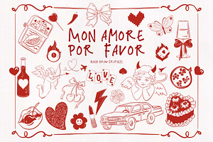 Mon Amore Por Favor. Hand draw art
