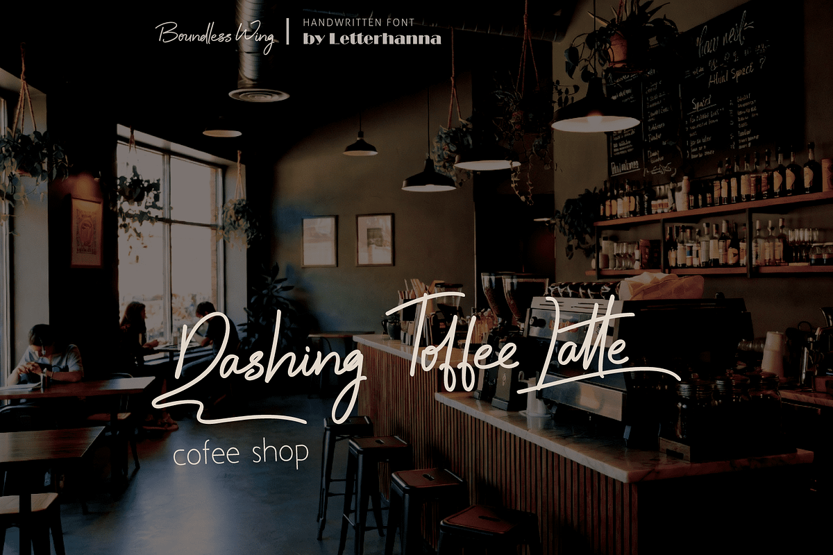 Boundless Wing Handwritten Font, a Handwritten Font by Letterhanna Studio (Photo 11 of 12)