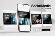 Instagram Social Media Post Mockup, a Social Media Template by studiogstock (Thumbnail 1 of 2)