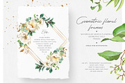 Pink & white flowers- watercolor set, a Decorative Illustration by Pamyatka Shop (Thumbnail 2 of 9)