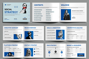 Brand Social Strategy Template, a Brochure Template by MightyDesign