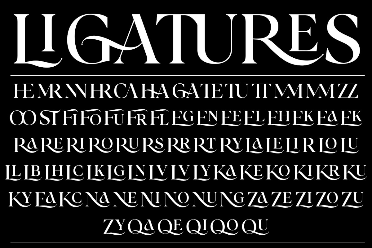 Sericate - Ligature Font, a Serif Font by Mulkan Nazir (Photo 18 of 19)