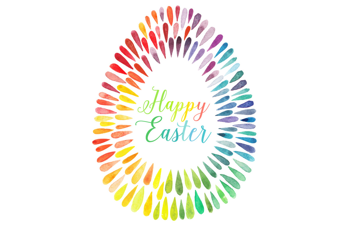 Easter watercolor frames, an Illustration by Markovka (Photo 2 of 2)