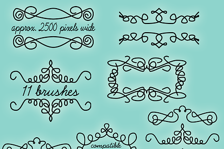 Chandelier Frames Photoshop Brushes