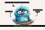 Grumpy Bird in Nest PNG Clipart, an Animal Illustration by Geniecreativestudio (Thumbnail 3 of 9)