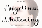 Angelina Whitening, a Handwritten Font by InermediaSTUDIO (Thumbnail 1 of 8)
